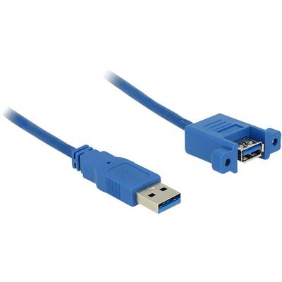 Delock USB 3.0 Hosszabbítókábel [1x USB 3.0 dugó, A típus - 1x USB 3.2 Gen 1 A alj] 1.00 m Kék (85112)