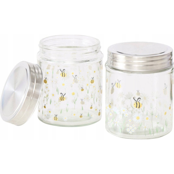 Zakręcane słoiki do przechowywania HONEY, 625 ml, 2 szt.