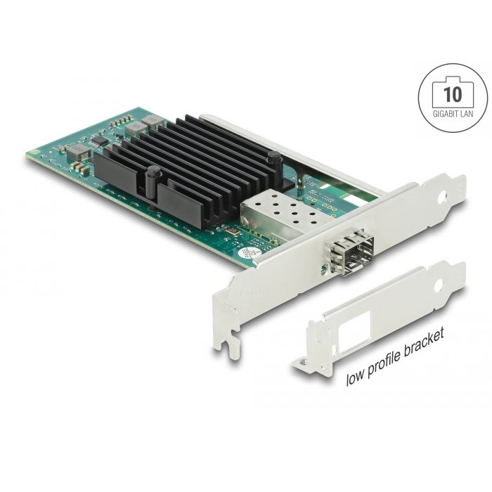 Delock PCI Express x8 kártya > 1 x SFP+ bővítőhely 10 Gigabit LAN (90479) (del90479)