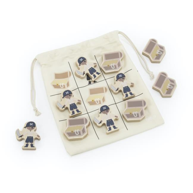 Tryco Tic Tac Toe fából készült játék - kalózok (5420067920434)