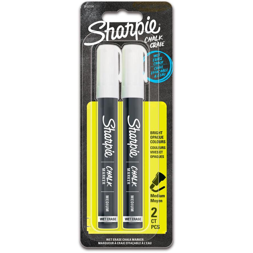 Sharpie Kreidemarker-feucht abwischbar M weiß 2er Blister (2157734) (2157734)