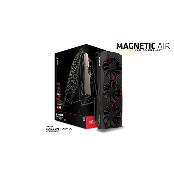 XFX Radeon RX 9070 XT 16GB Magnetic Air Edition videokártya (RX-97TMAQKB9)