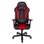 DXRacer King Series OH/KA99 - chair - aluminum, polyurethane leather, high-density molded foam, steel frame, cold molded foam - black, red