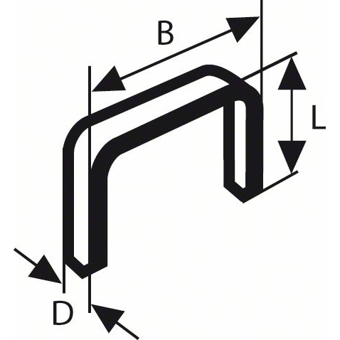 Bosch 2 609 200 215 staples Kapocs csomag 1000 kapocs (2609200215)