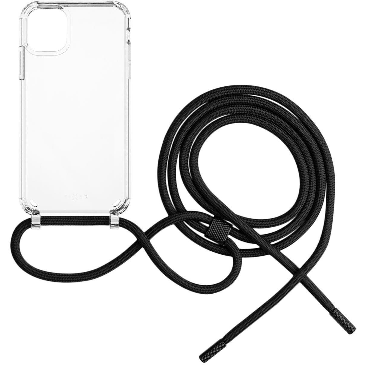 FIXED Pure Neck Tok AntiUV Apple iPhone 11 fekete nyakpántos tok (FIXPUN-428-BK)