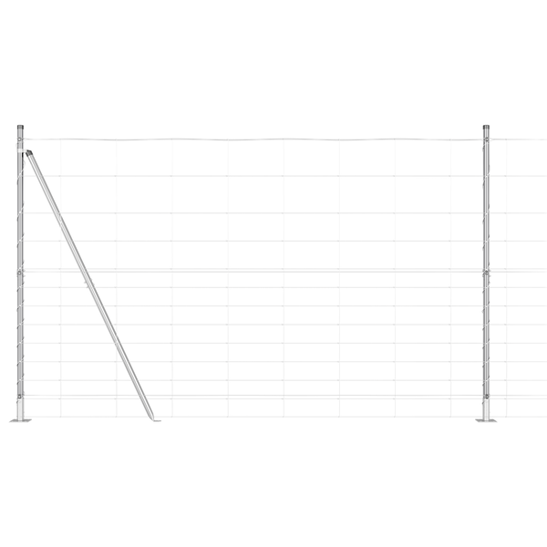 Gard de câmp 1.5x25 m din oțel galvanizat