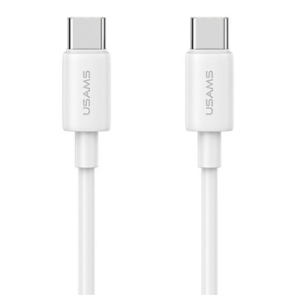 Kábel Usams USB typ C - USB typ C 1 m biely