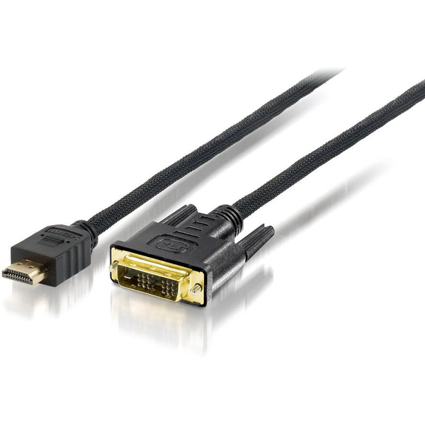 Equip 119329 videokabel adapter 10 m HDMI DVI-D Sort