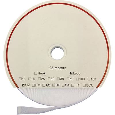 Öntapadó tépőzár szalag, 25 m x 20 mm, fehér, Fastech HM PS-A86 (T0202000000325)