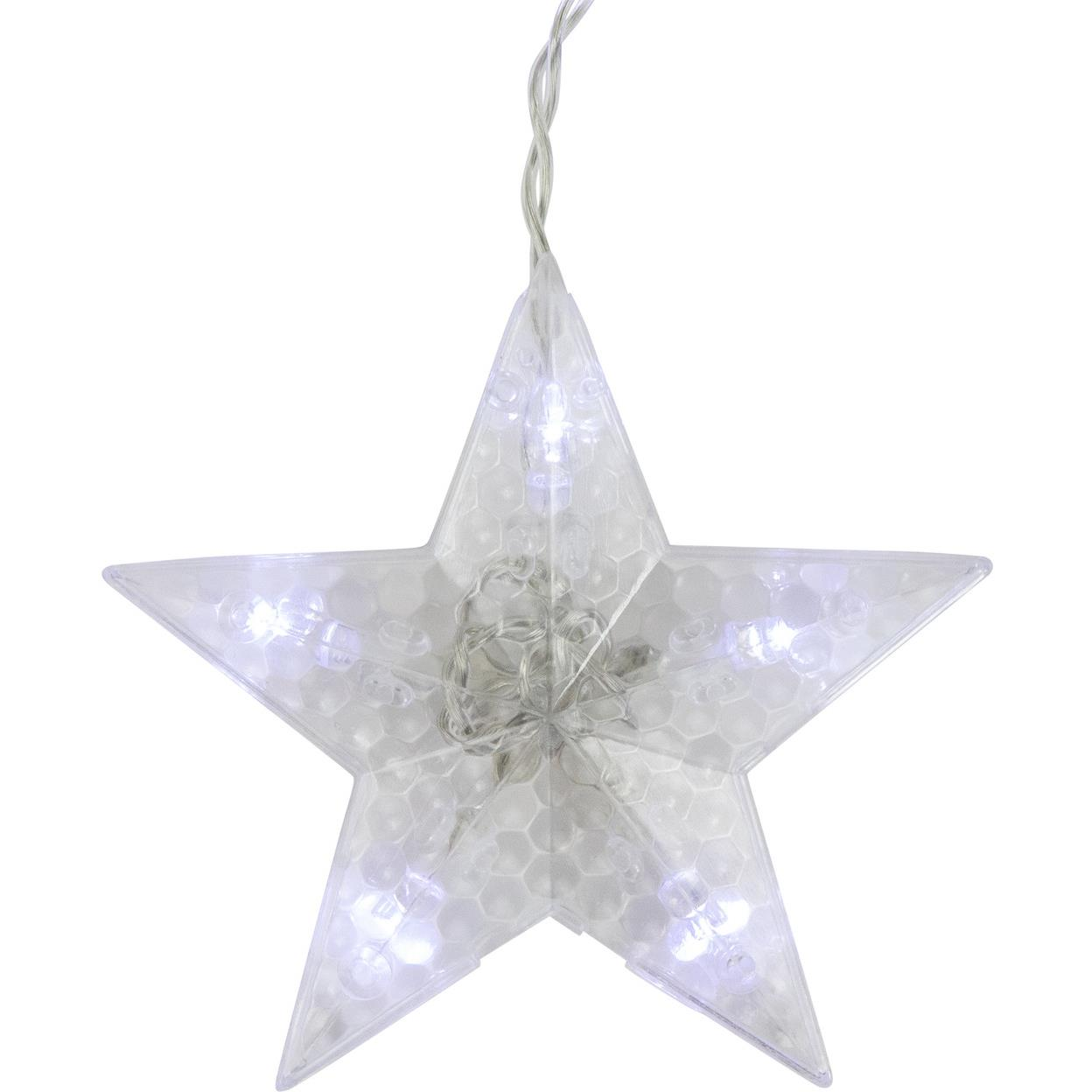 Aca Lighting LED fényfüggöny - csillagok, 3×3 m, hideg fehér, IP44, 100 LED (X0610024202)