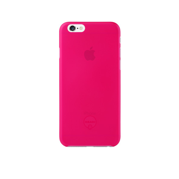 Ozaki OC555PK 0.3Jelly Pink iPhone 6/6S Védőtok + Kijelzővédő fólia - Rózsaszín (OC555PK)