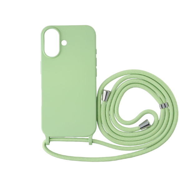 iPhone 16 TPU+PC fesztiváltok nyári liget azonos színű zsinórral