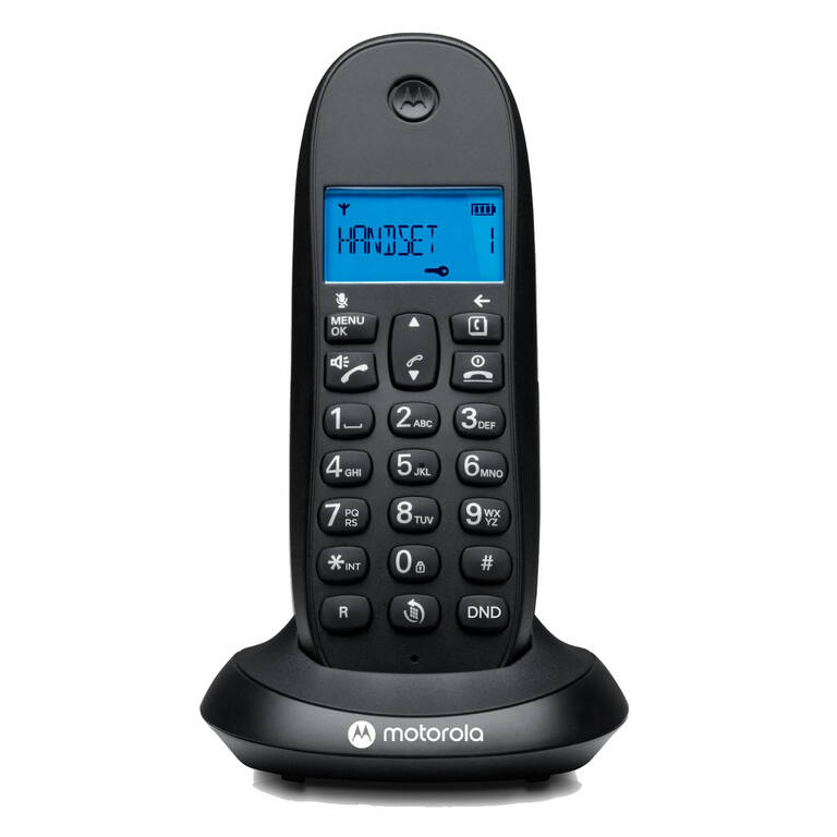Motorola C1001CB+ DECT Wireless Asztali telefon - Fekete (E07000K50B1AES(01))