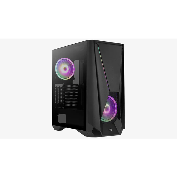 Aerocool Visor, Caja Pc E-atx, Cristal Tempaldo, 2x Ventilador Argb