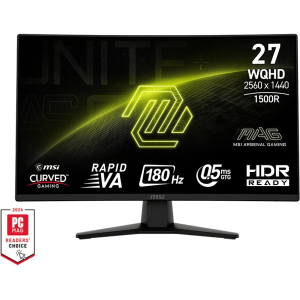 MAG 274CQFDE (68.6 cm (27 Zoll), schwarz, WQHD, Rapid-VA, Curved, HDR Ready, 180Hz Panel)