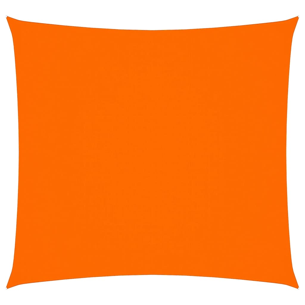 narancssárga négyzet alakú oxford-szövet napvitorla 3,6 x 3,6 m (135688)