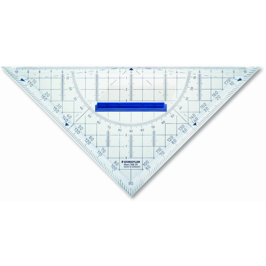 STAEDTLER Geodreieck 22cm Acryl m.Griff trans (568 35) (568 35)