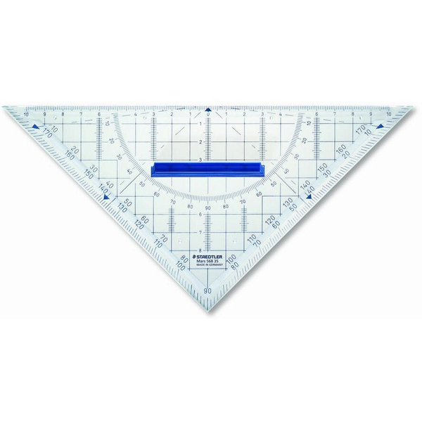 STAEDTLER Geodreieck 22cm Acryl m.Griff trans (568 35)