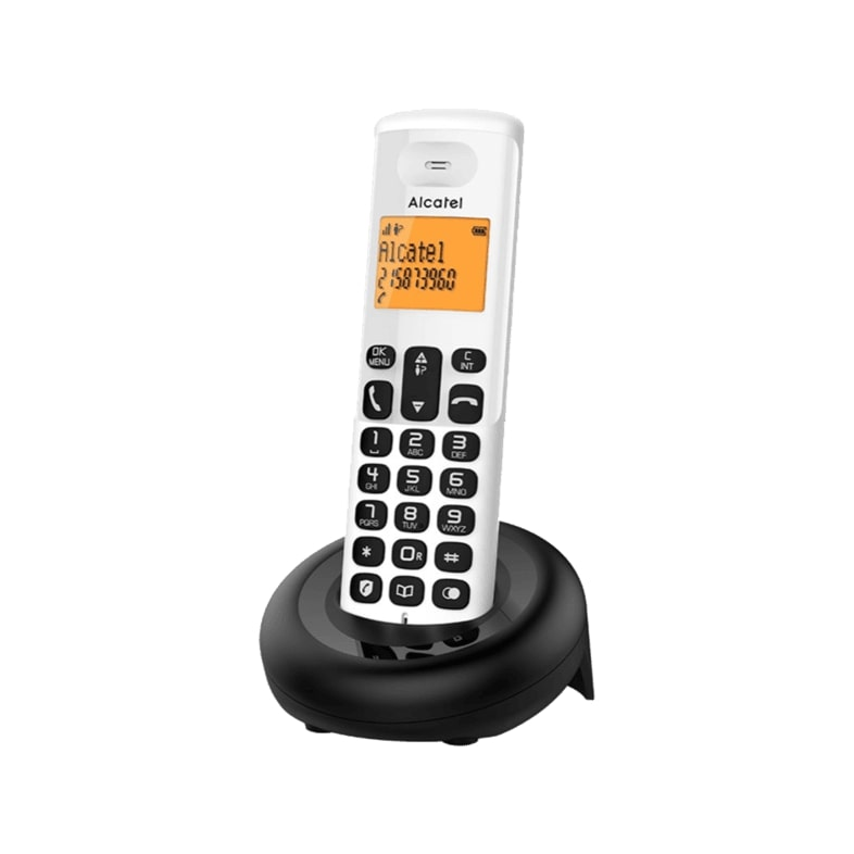 Alcatel E160 Wireless Dect Asztali telefon - Fehér (ALC426694)