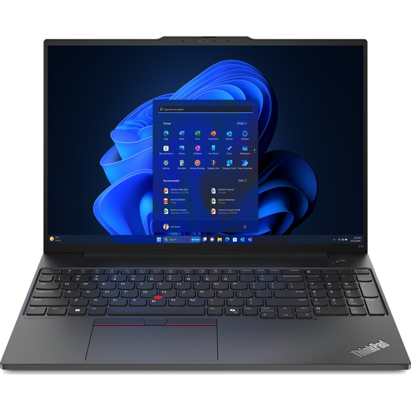 Lenovo ThinkPad E16 AMD Ryzen™ 5 7535HS Laptop 40,6 cm (16") WUXGA 16 GB DDR5-SDRAM 512 GB SSD Wi-Fi 6E (802.11ax) Windows 11 Pro Fekete
