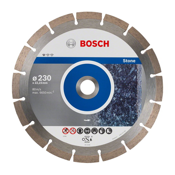 Diamanttrennscheibe Standard for Stone, Ø 230mm (10 Stück, Bohrung 22,23mm)