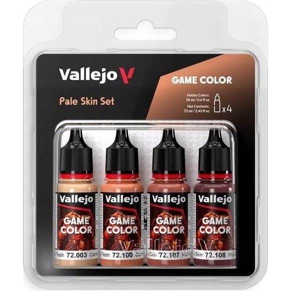  Vallejo Vallejo: 72.379 - Game Color - Pale Skin Set 4 x (18 ml)