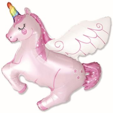 Flexmetal Unikornis formájú óriás fólia lufi - 110 cm (901882RS) (901882RS)