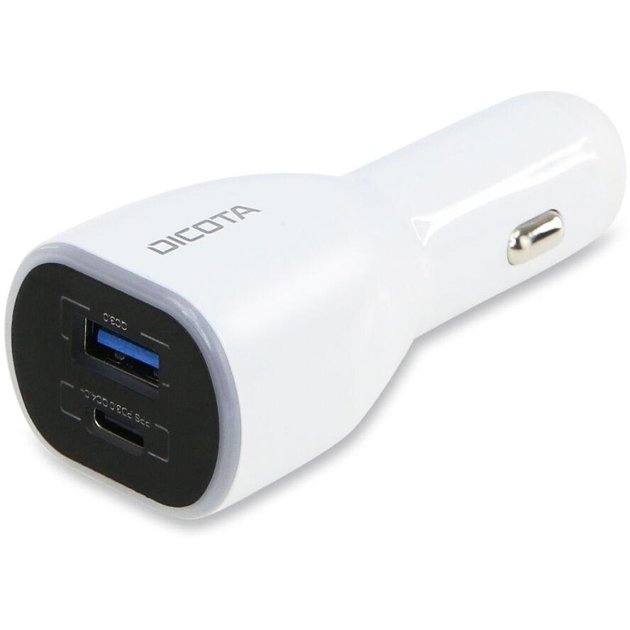 Dicota D31932 USB / USB-C Autós töltő - Fehér (100W) (D31932)