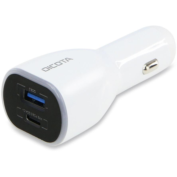 Dicota D31932 USB / USB-C Autós töltő - Fehér (100W)