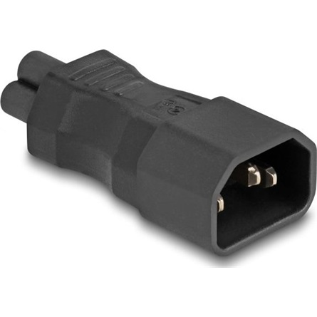 DELOCK Netzadapter IEC 60320 - C14 auf C5, Stecker / Buchse