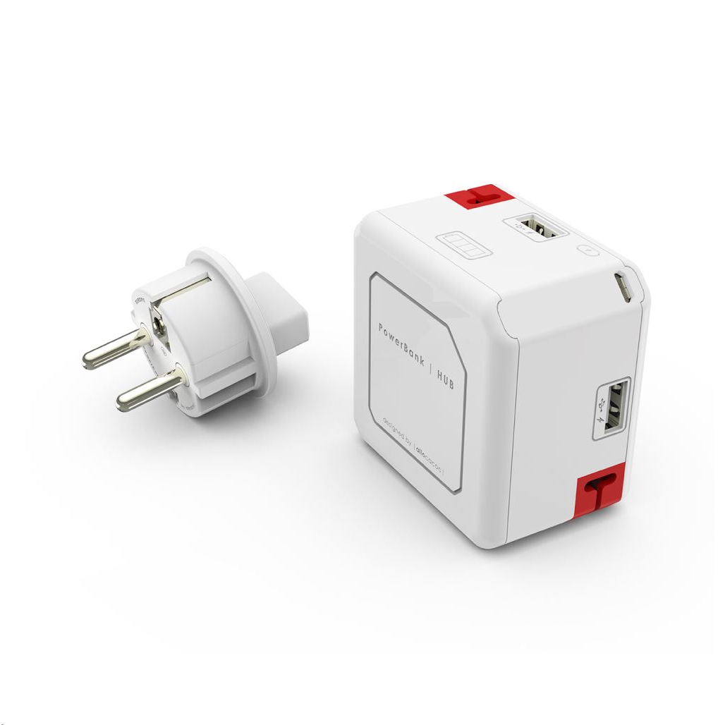 Allocacoc PowerUSB 5000mAh 2.1A powerbank fehér (9402/EUBANK) (9402/EUBANK)