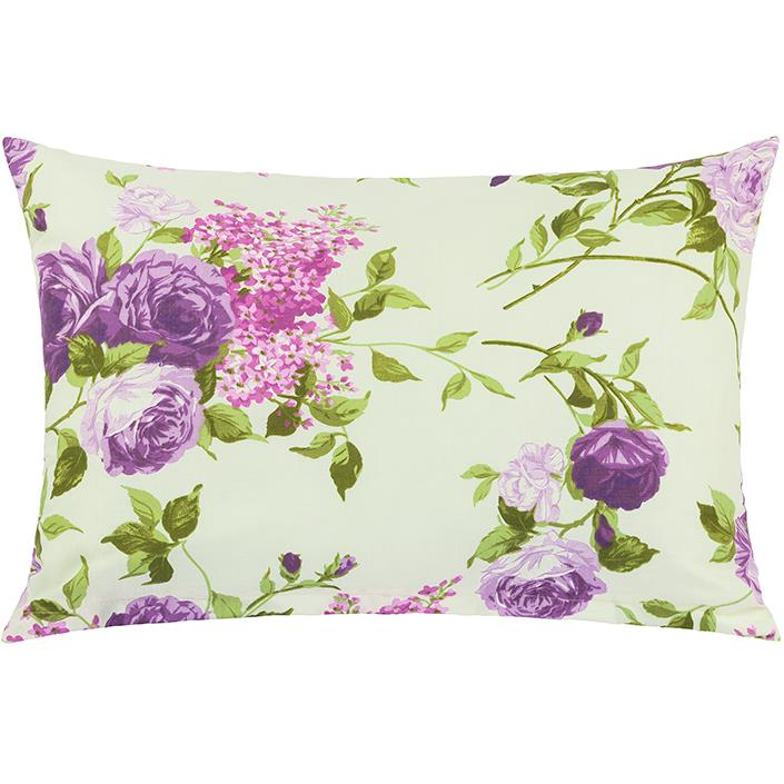 Bellatex 90/704 pamut párnahuzat, 60×40 cm, lila rózsás (11671)