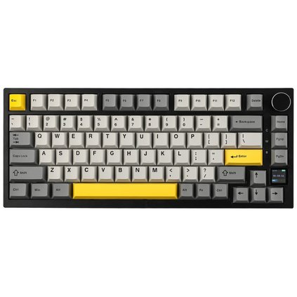 Tastatură mecanică wireless Ajazz  AK820 Pro Flying Fish Switch (AK820PRO-FF-BGY) Black  RGB With Screen