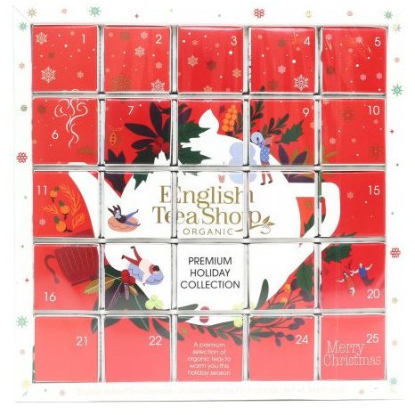 English Tea Shop piros adventi kalendárium puzzle 48 g, 25 db bio ETS25 (60789)