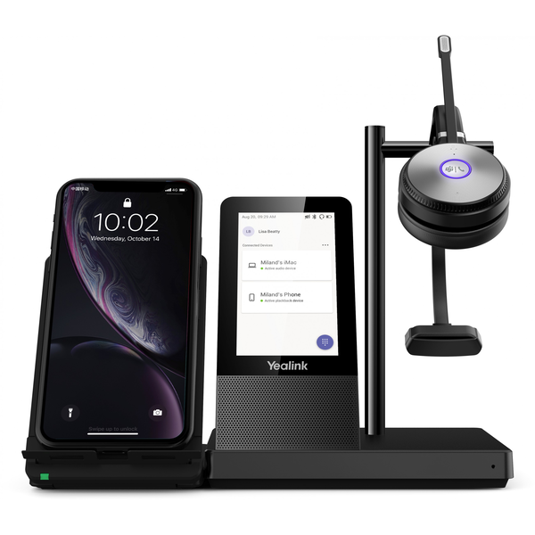 Yealink WH66 Mono DECT безжични слушалки, черни