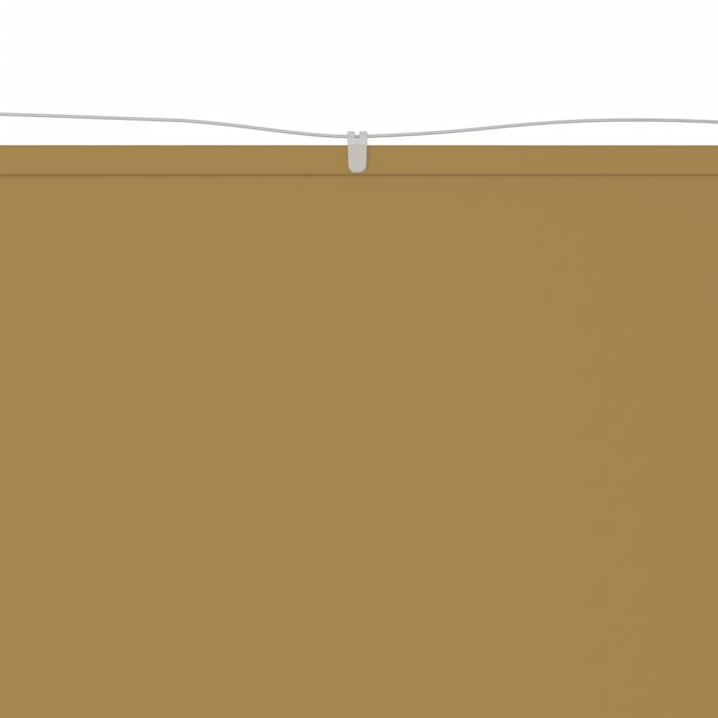 bézs oxford-szövet függőleges napellenző 140 x 800 cm (148266)