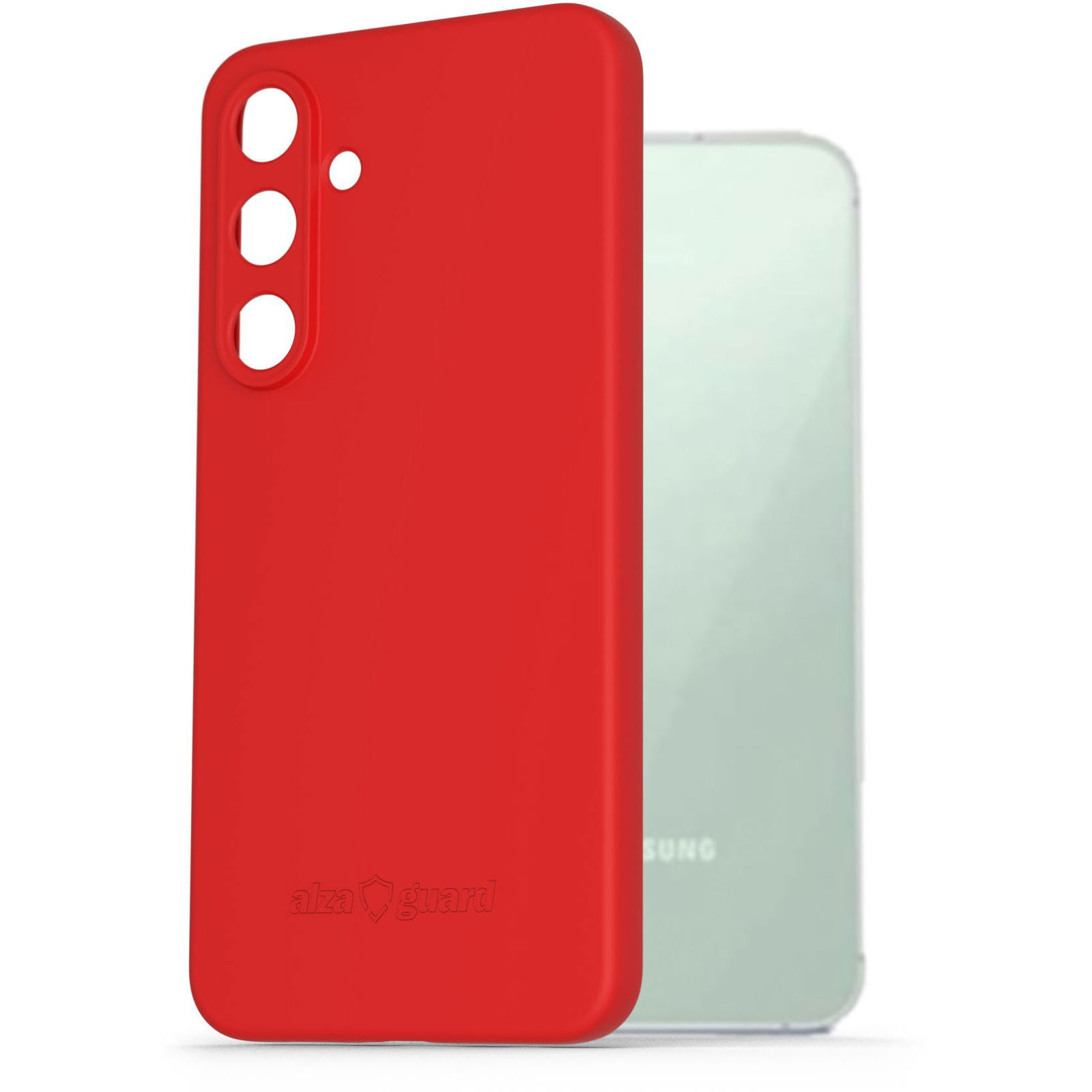 AlzaGuard Samsung Galaxy S24 FE piros matt TPU tok (AGD-PCT426R)