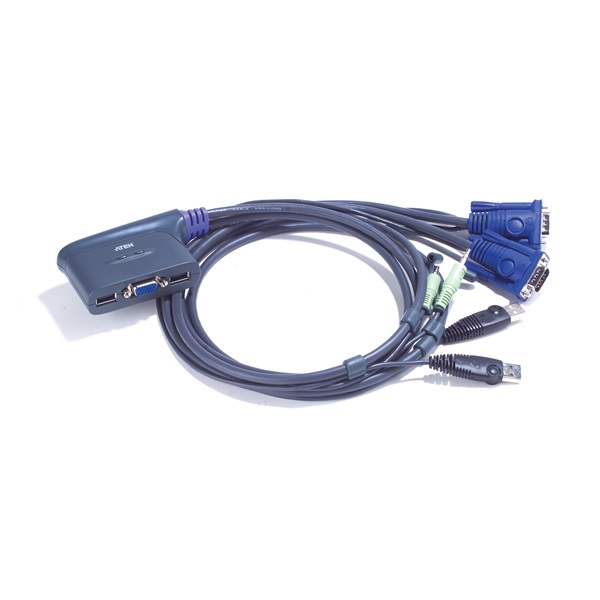 ATEN KVM Switch USB VGA + Audio, 2 port - CS62U