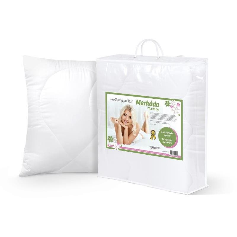 Bellatex Párna Merkádo 900 g - 70 × 90 cm - fehér, 70 × 90 cm (4220)