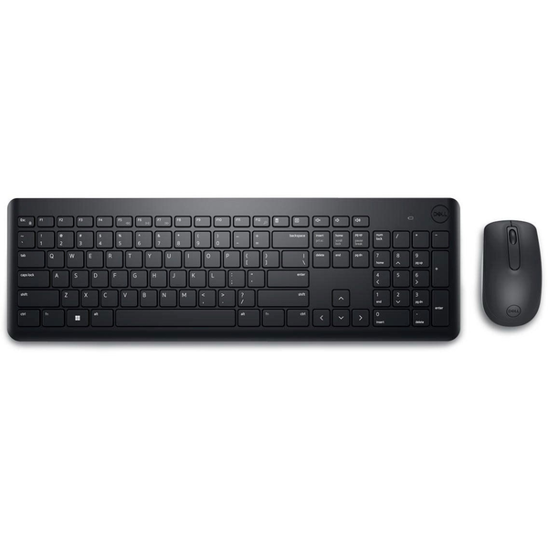 DELL KM3322W tastatur Mus inkluderet Kontor RF trådløst QWERTY Ukrainsk Sort