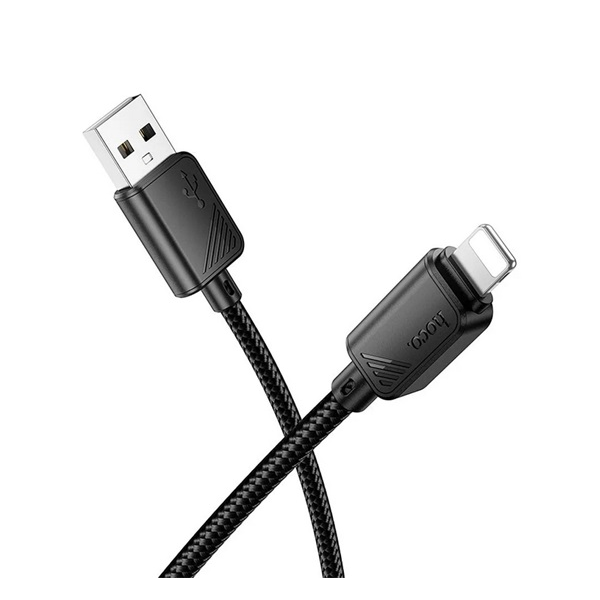 USB kábel - Apple Lightning Hoco 2,4A 1m X113 čierny