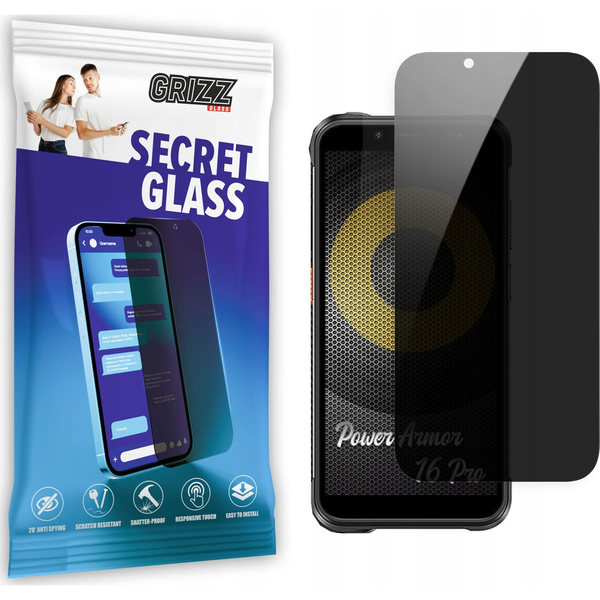  GrizzGlass Szkło prywatyzujące GrizzGlass SecretGlass Ulefone Power Armor 16 Pro
