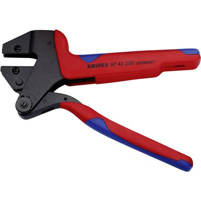 Krimpelő-rendszerfogó cserélhető krimp profilokhoz 200 mm, Knipex 97 43 200 A (97 43 200 A)