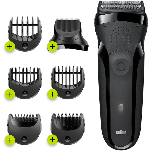 Braun Series 3 300BT Aparat de bărbierit cu capete rotative Foarfecă Negru