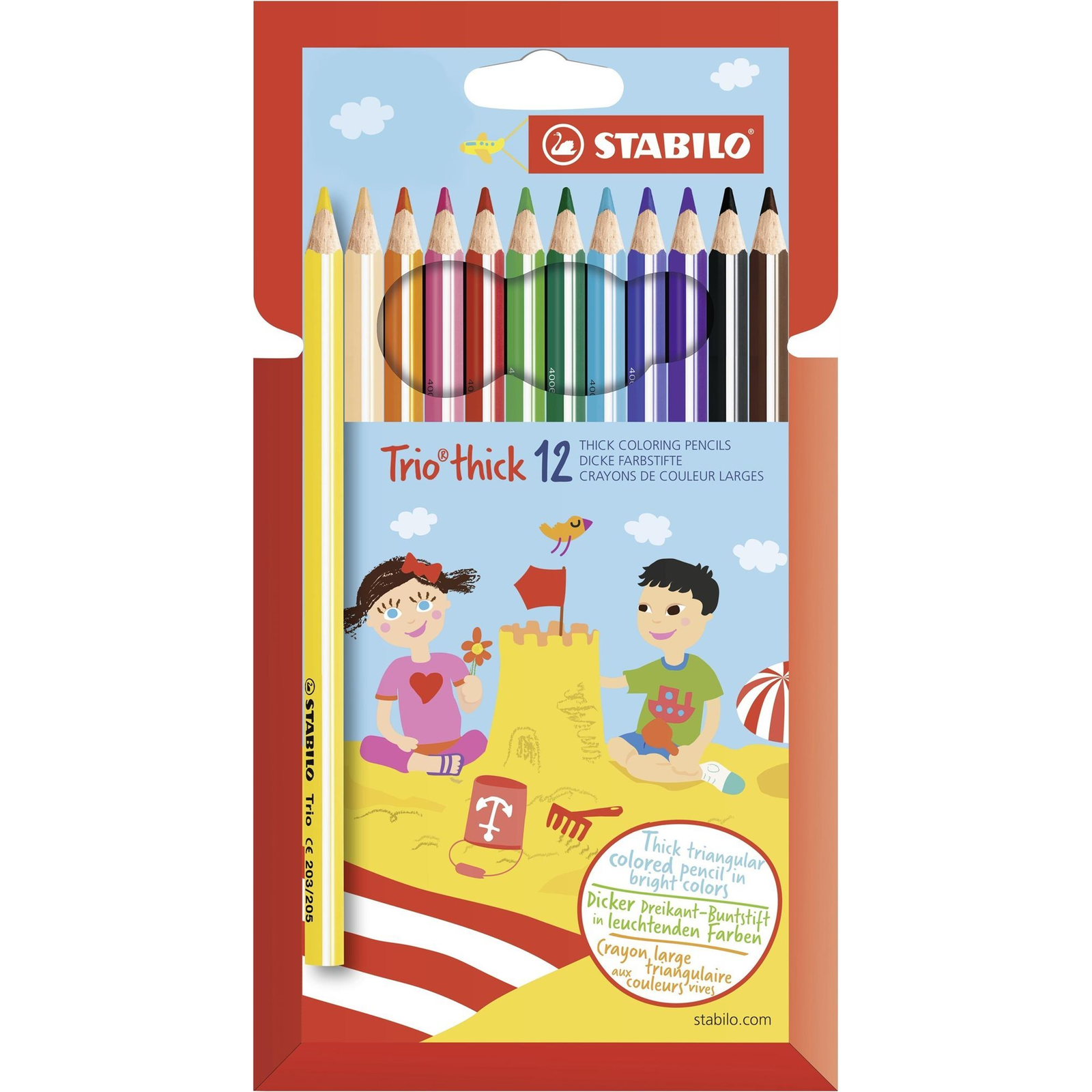 Stabilo Trio thick színes ceruza készlet 12 db (3168070203121)