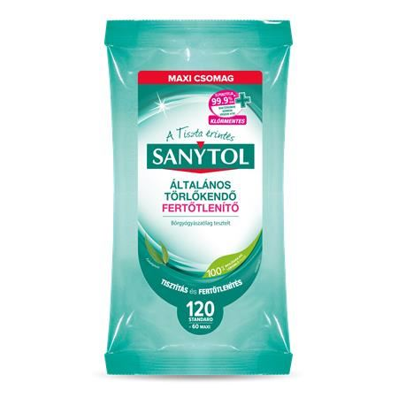 Sanytol általános törlőkendő fertőtlenítő 120db (36631352)