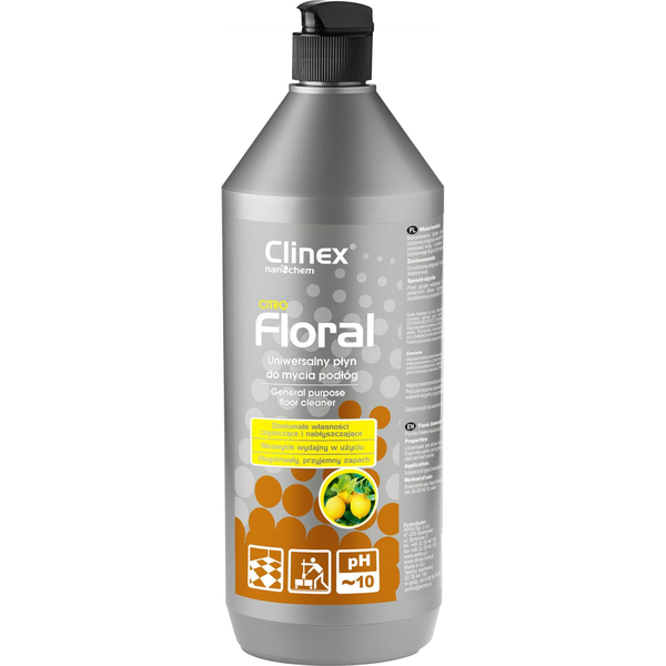 Tekočina za čiščenje tal brez lis, sijaj, vonj CLINEX Floral - Citro 1L