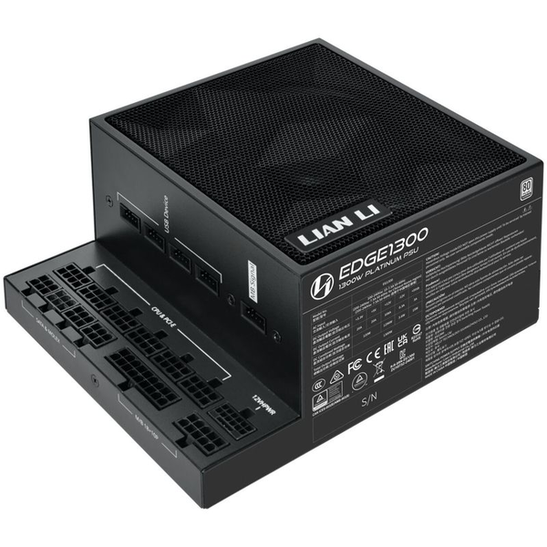 Napájací adaptér Lian Li Edge EG1300 Black Platinum 1300W PCIe 5.1 ATX 3.1