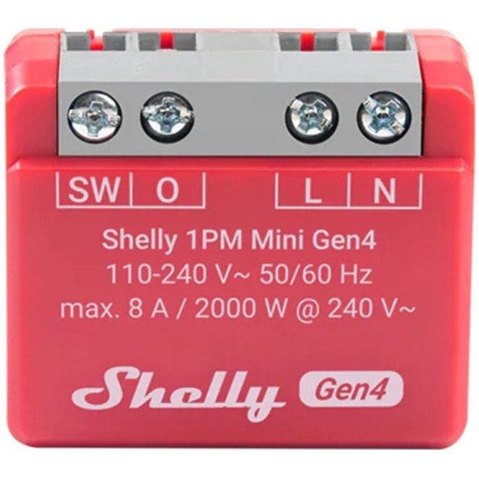 Shelly 1PM Mini Gen4 Vezeték nélküli kapcsoló (Shelly_1PM_Mini Gen4)