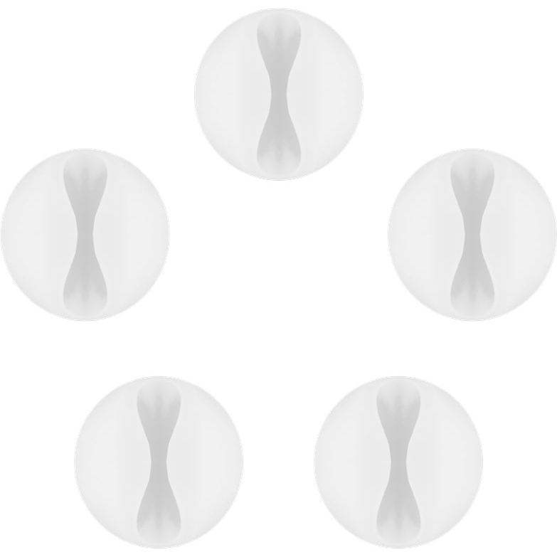 Goobay Kábelrendező Korong 5db - Fehér (95183)